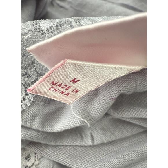 Vintage Xhilaration Womens Med Y2K Floral Lace Camisole Dainty Coquette Romantic - Picture 5 of 8